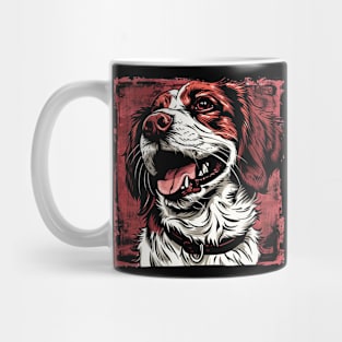 Retro Art Brittany Spaniel Dog Lover Mug